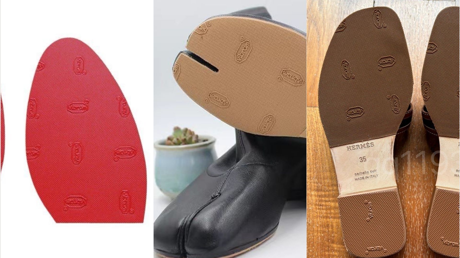 Leather sole rubber protection
