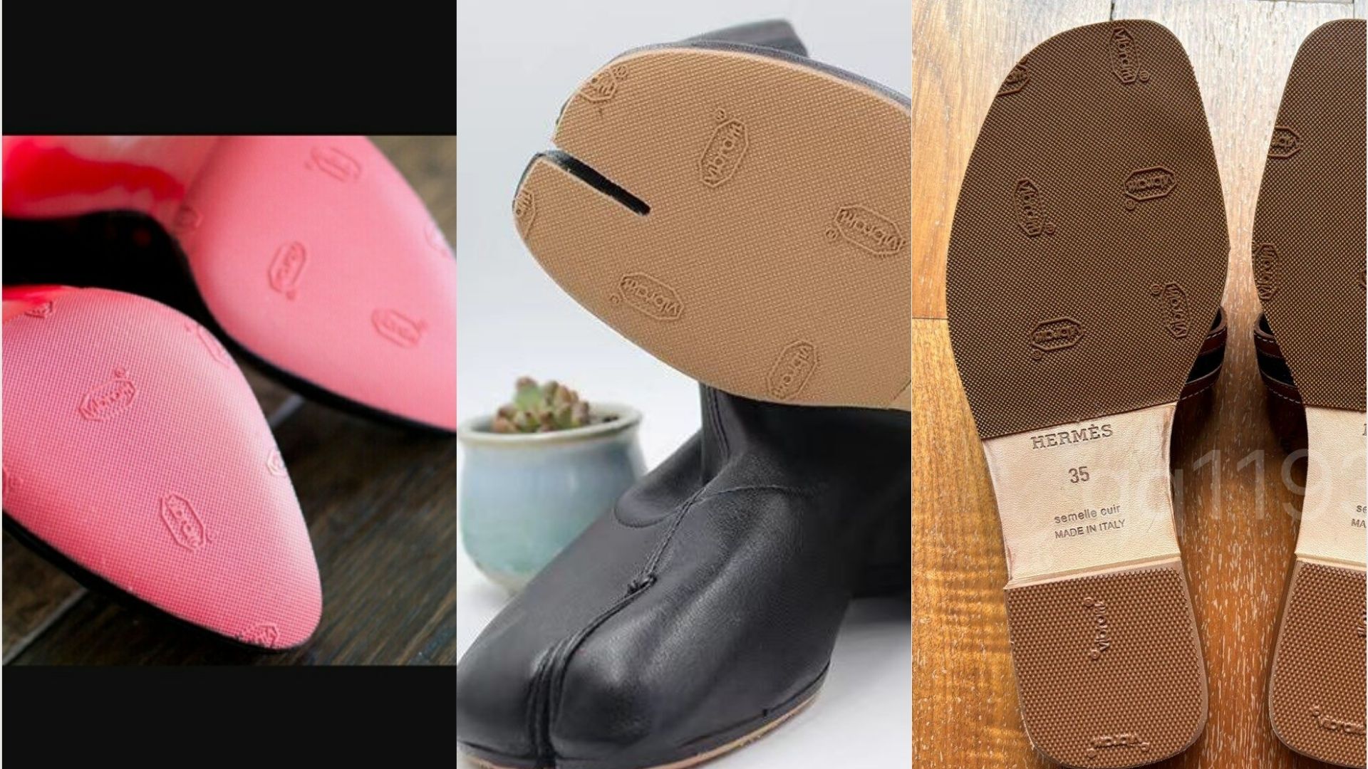 Leather sole rubber protection