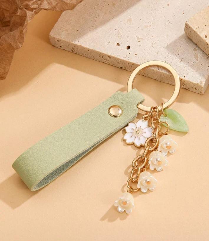 Floral Charm Keychain
