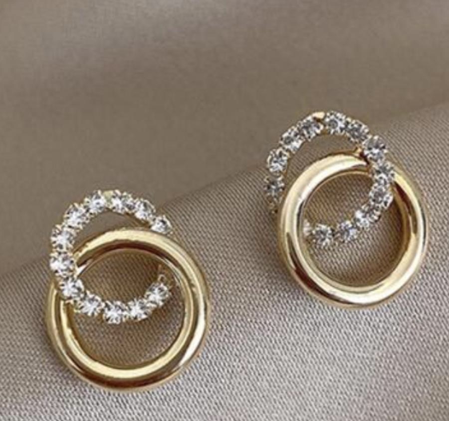 Elegant Crystal Hoop Earrings
