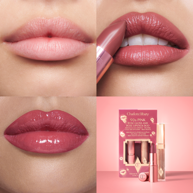 Charlotte Tilbury 90s Pink Lips & Hollywood Glow Kit