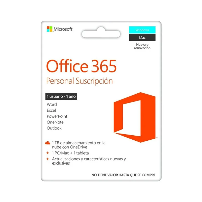 Licencia de Office 365 Personal Suscripción
