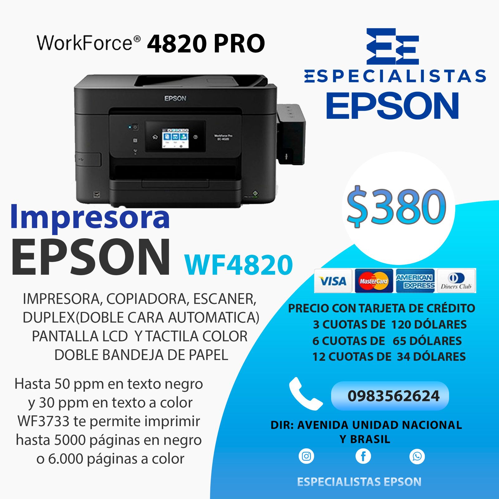 Impresora Epson WF4820