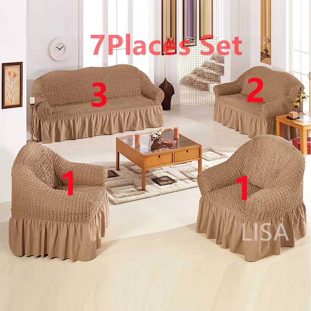 Ensemble de Housses 7 places pour salon