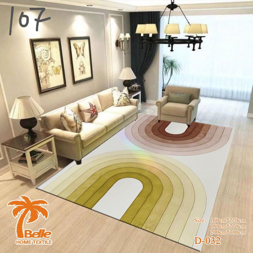 Tapis moderne dégradé de couleurs motif arc-en-ciel