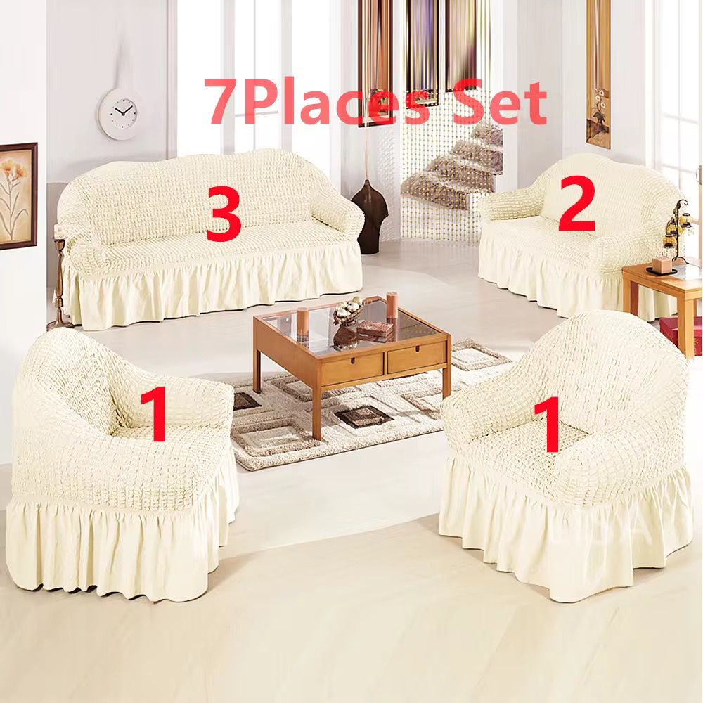 Ensemble de housses de canapé 7 places pour salon