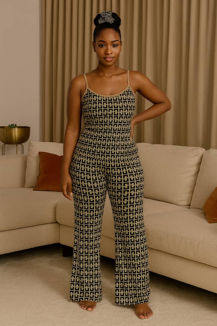 Pyjama imprimé géométrique