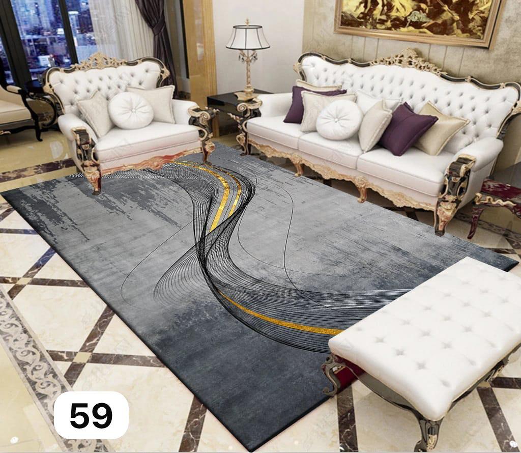 Tapis moderne gris