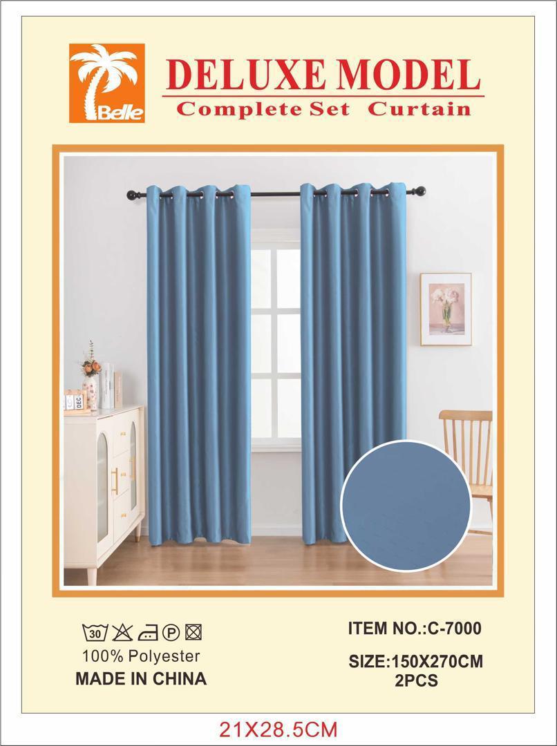 Rideaux Deluxe bleu ciel 1m50 largeur sur 2m70 longueur