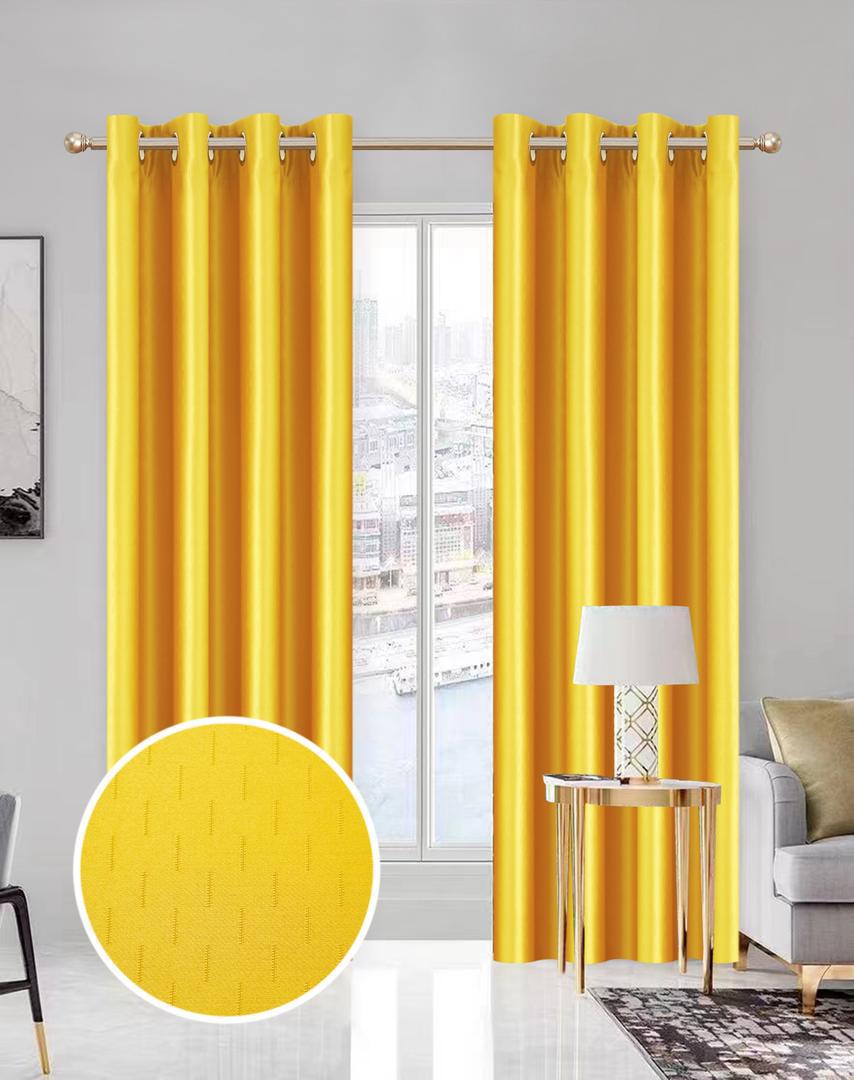 Rideaux Deluxe premium jaune 1m50 largeur sur 2m70 longueur