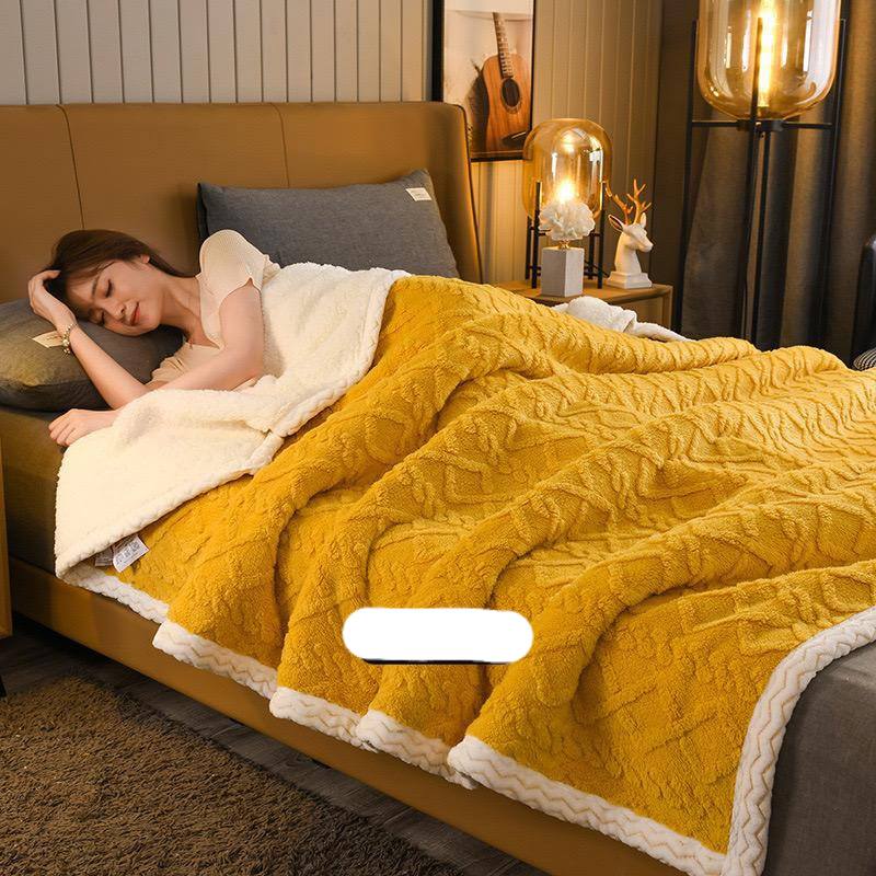 Couverture  lourde de 3 grandes places en peluche