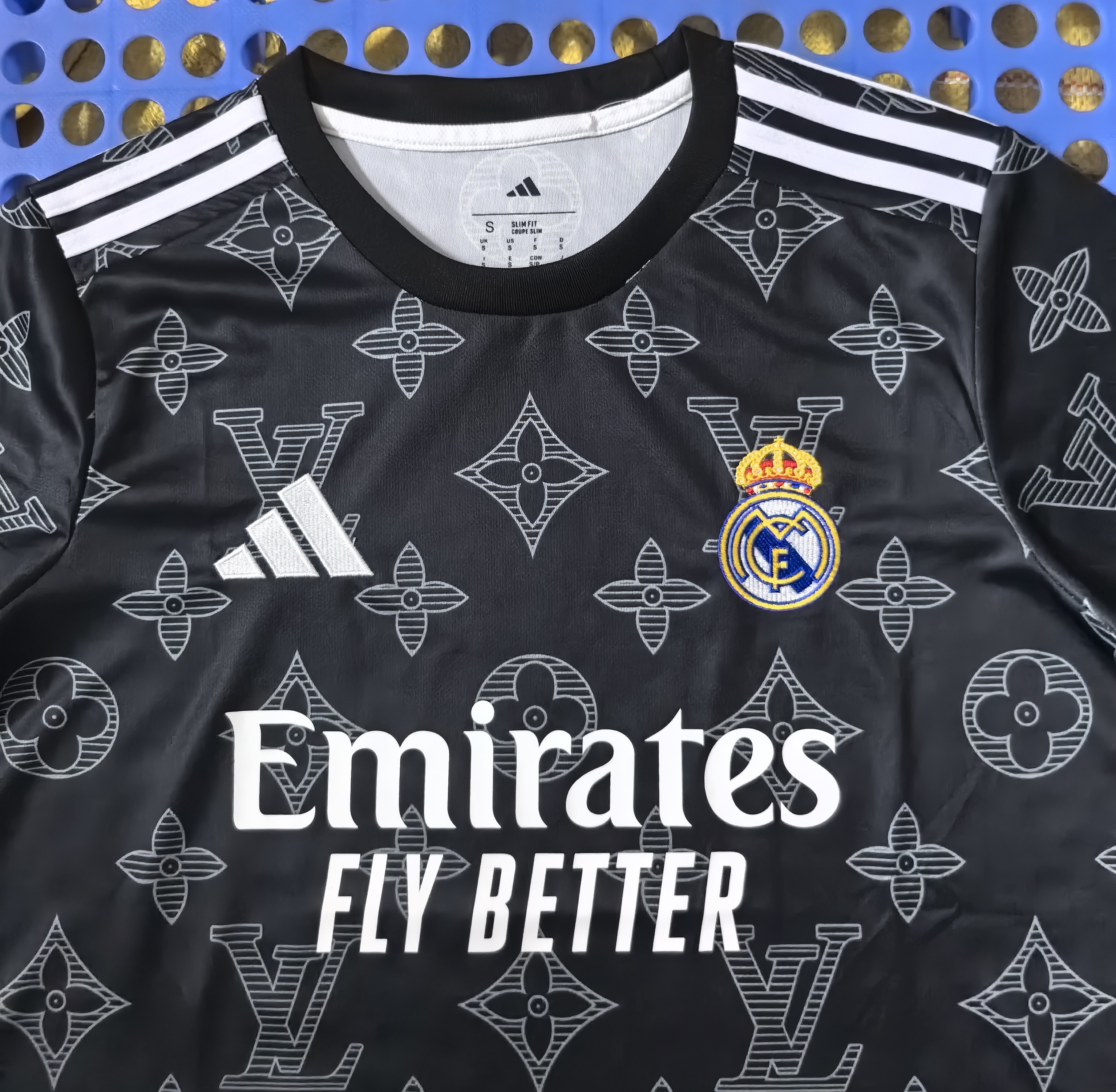 2025 Real Madrid LV Version Special Edition Jersey Black