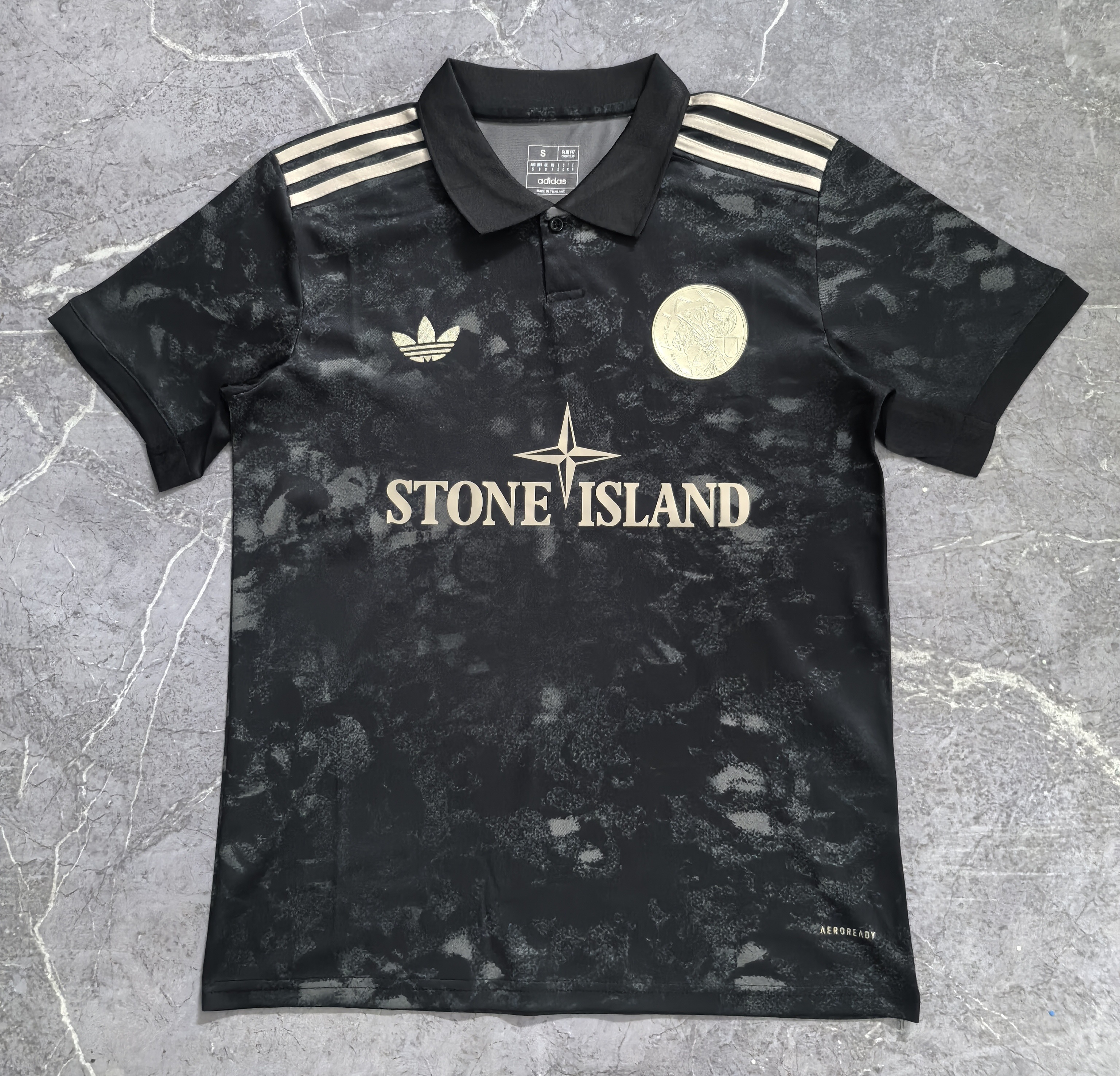 Adidas x Ajax Black Polo Shirt