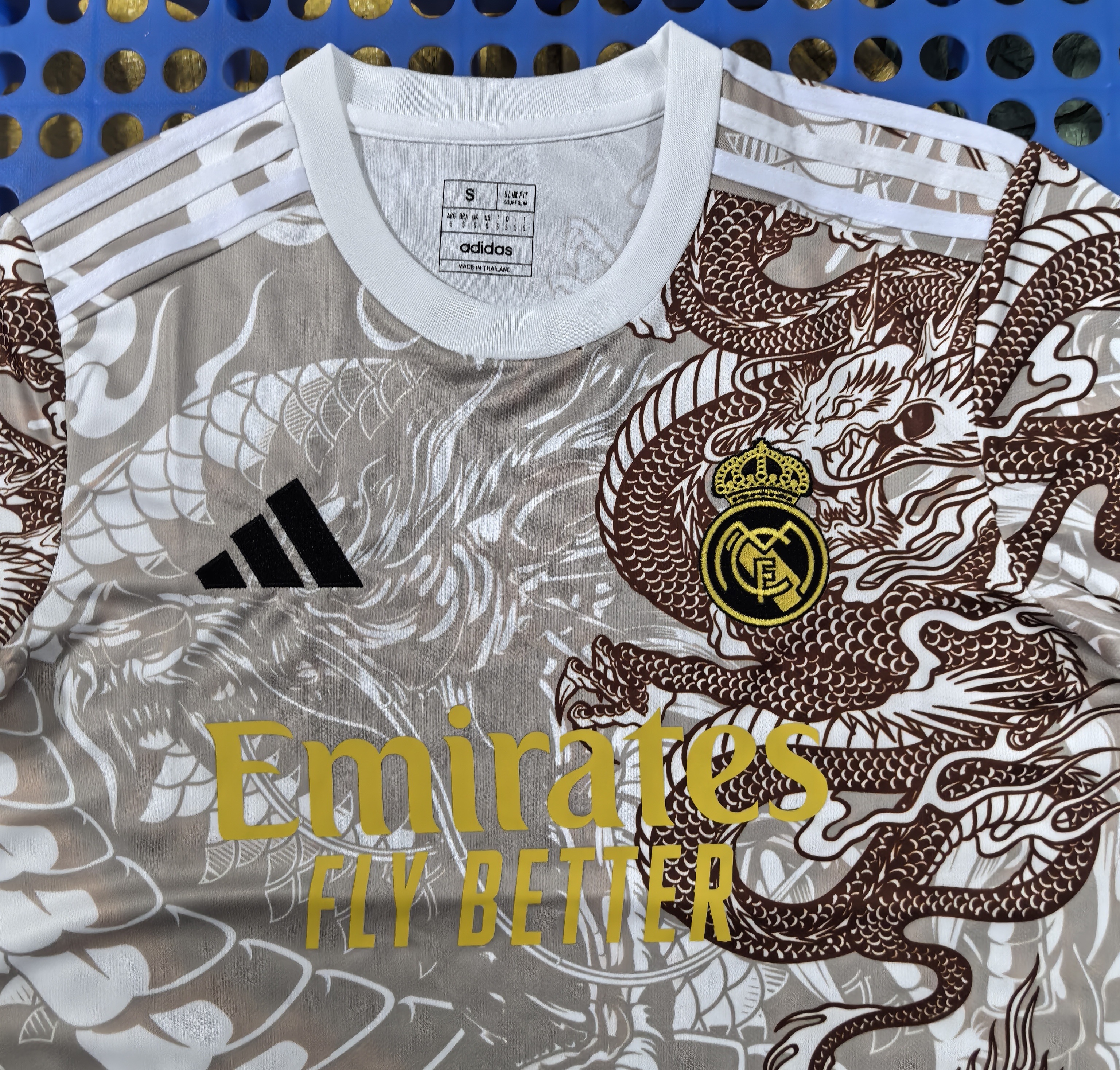 2025 Real Madrid Dragon Special Edition Football Jersey Brown