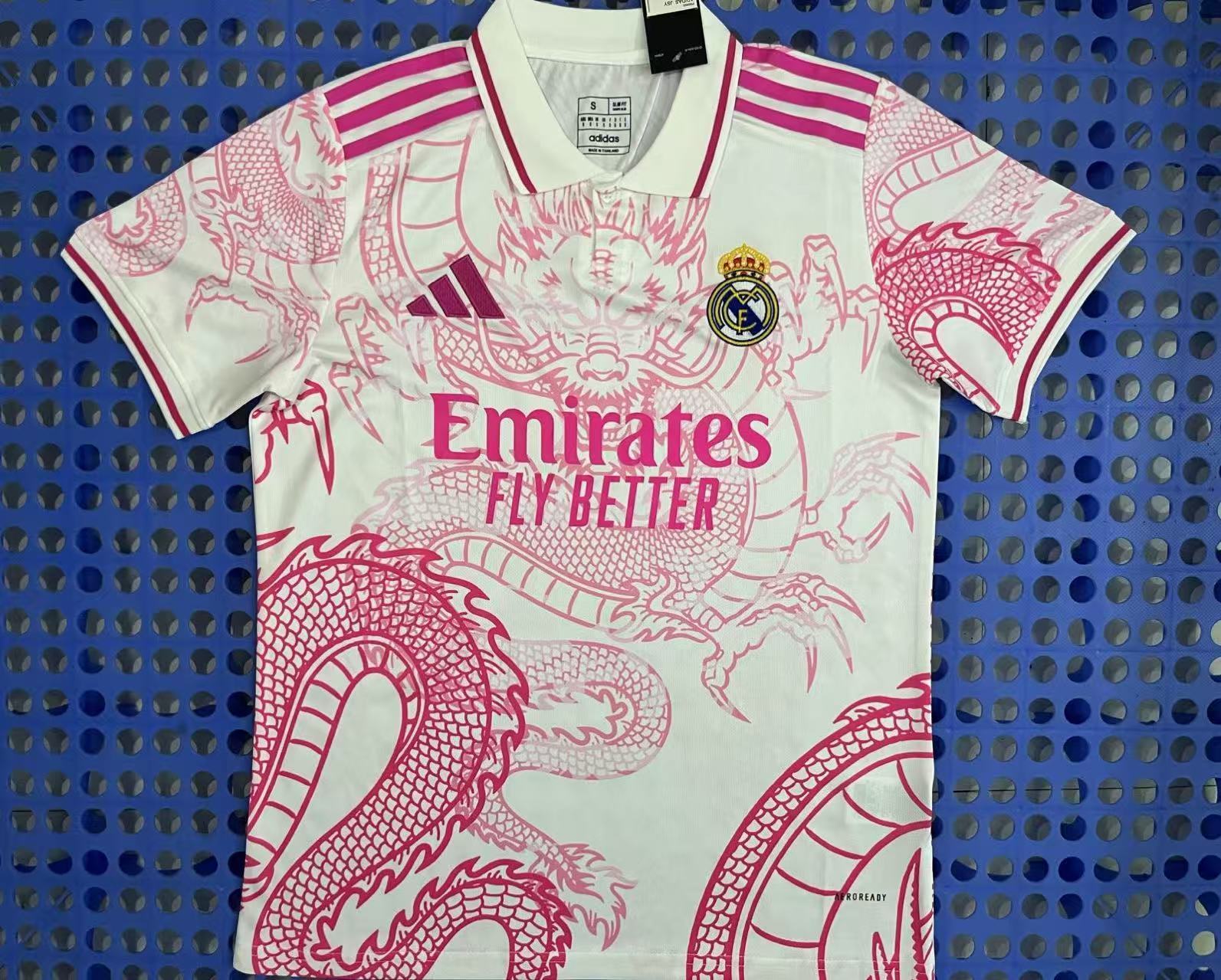 2025 Real Madrid Special Edition Pink Dragon Jersey