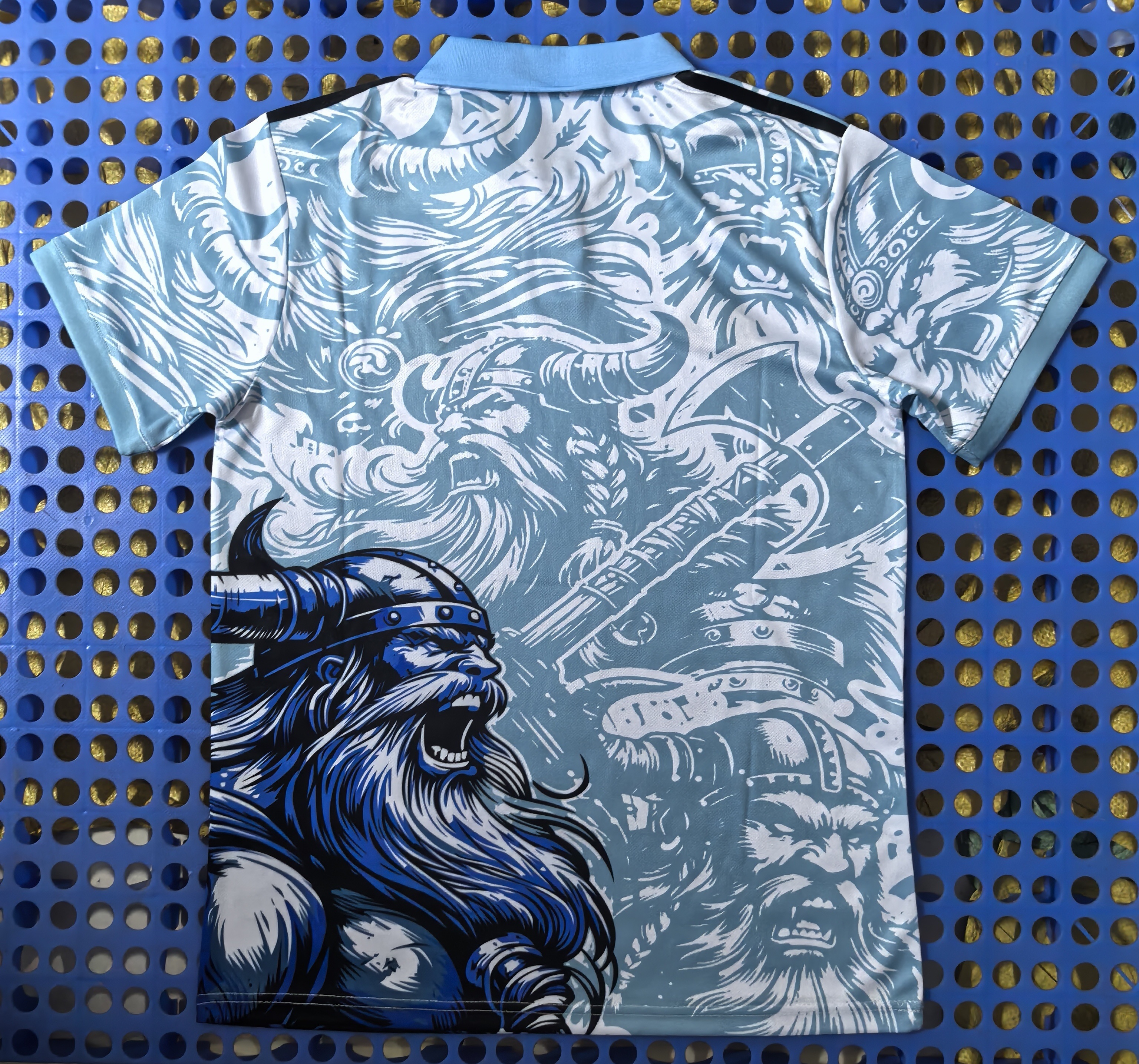2025 Real Madrid Viking EditionSpecial Edition Football Jersey Lake Blue
