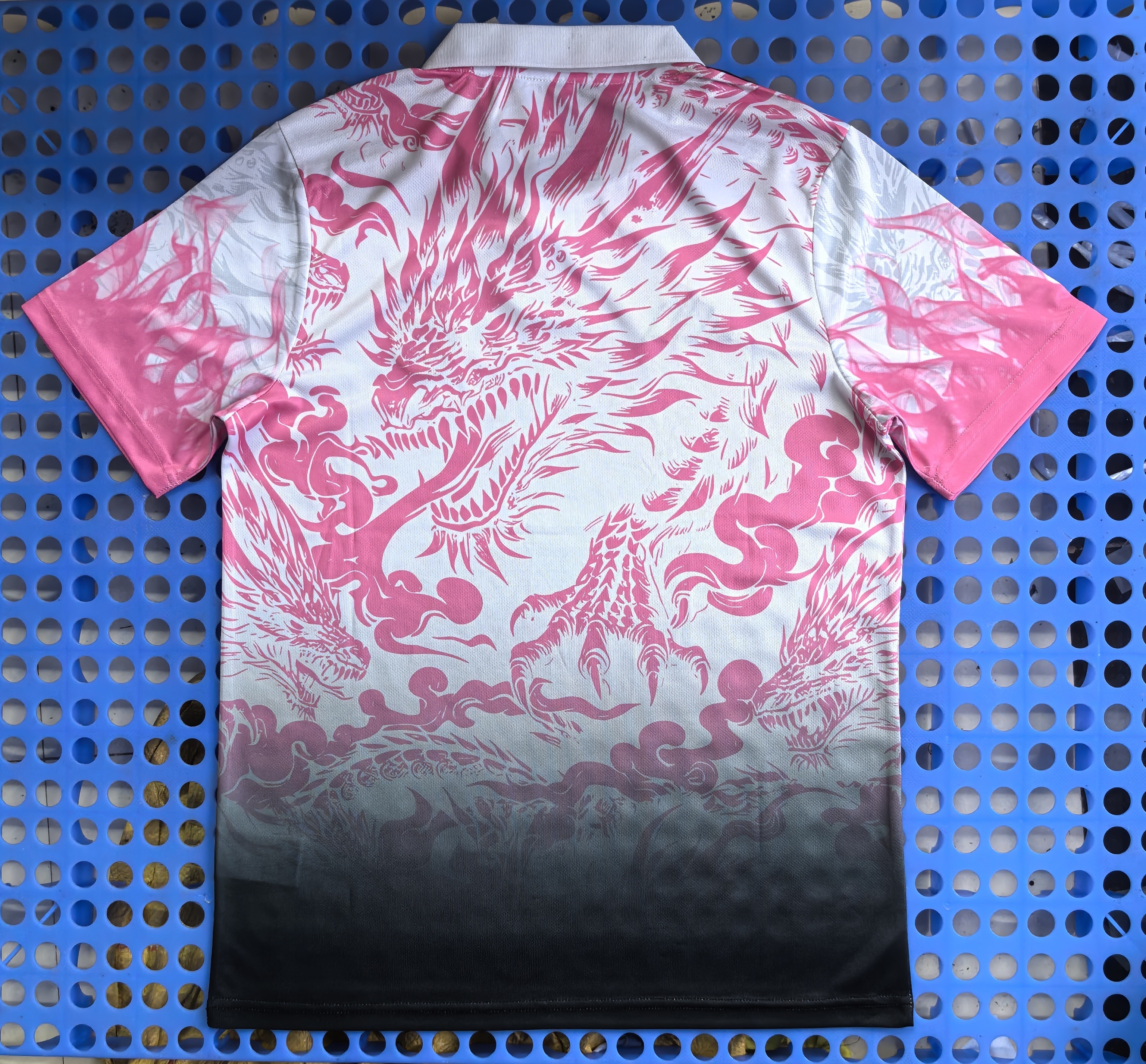 Real Madrid Pink Black Dragon Edition Football Jersey