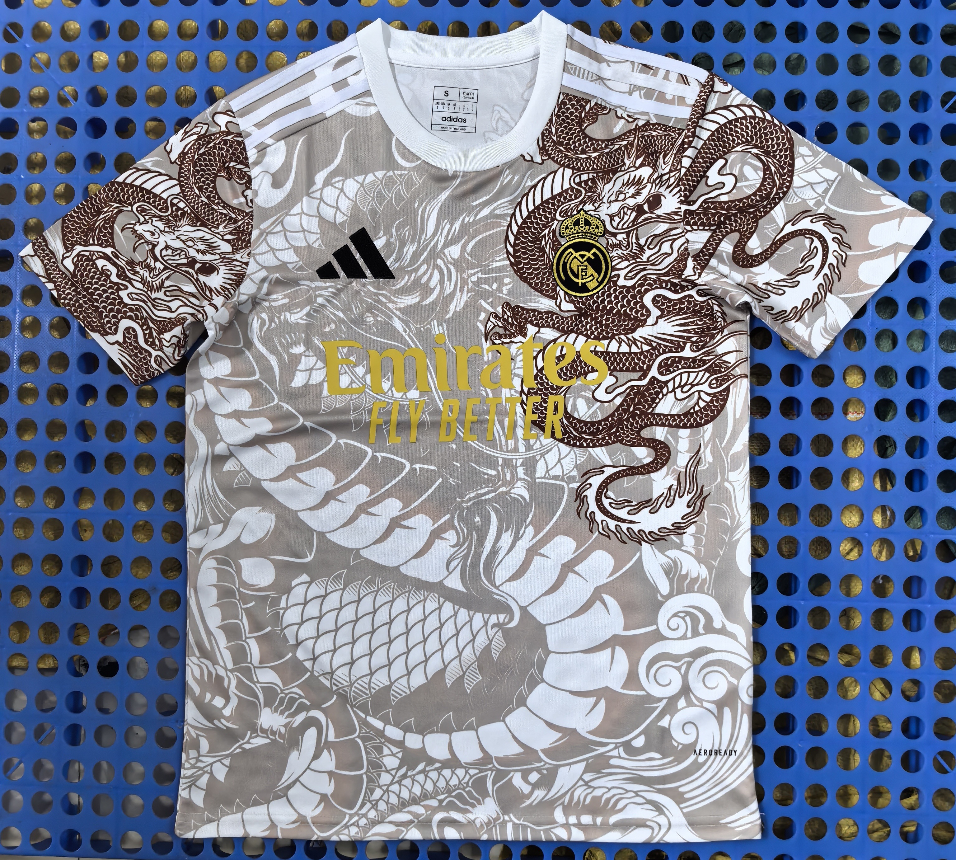 2025 Real Madrid Dragon Special Edition Football Jersey Brown