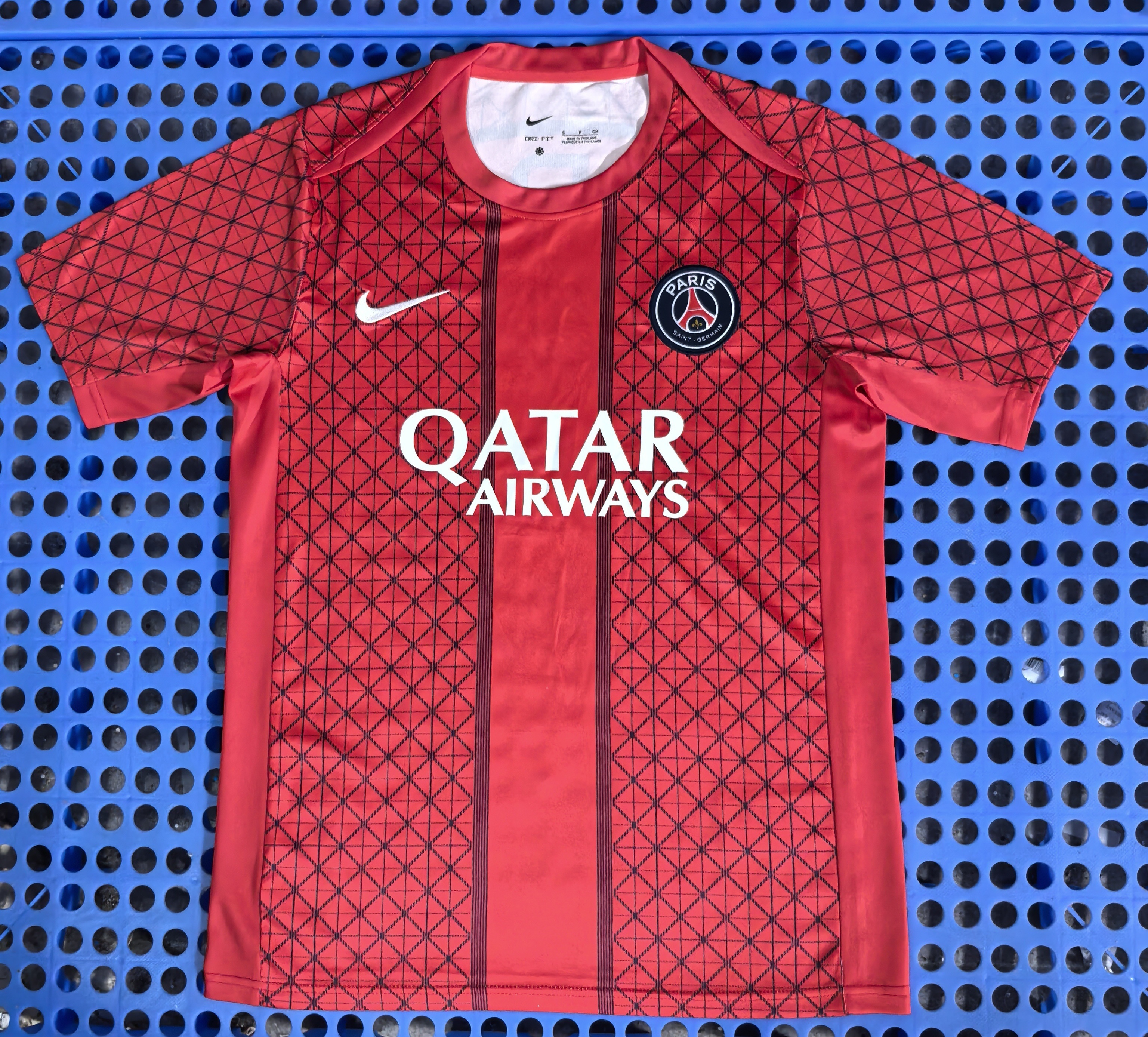 2024-25 Paris Saint-Germain Pre-Match Red Training Jersey