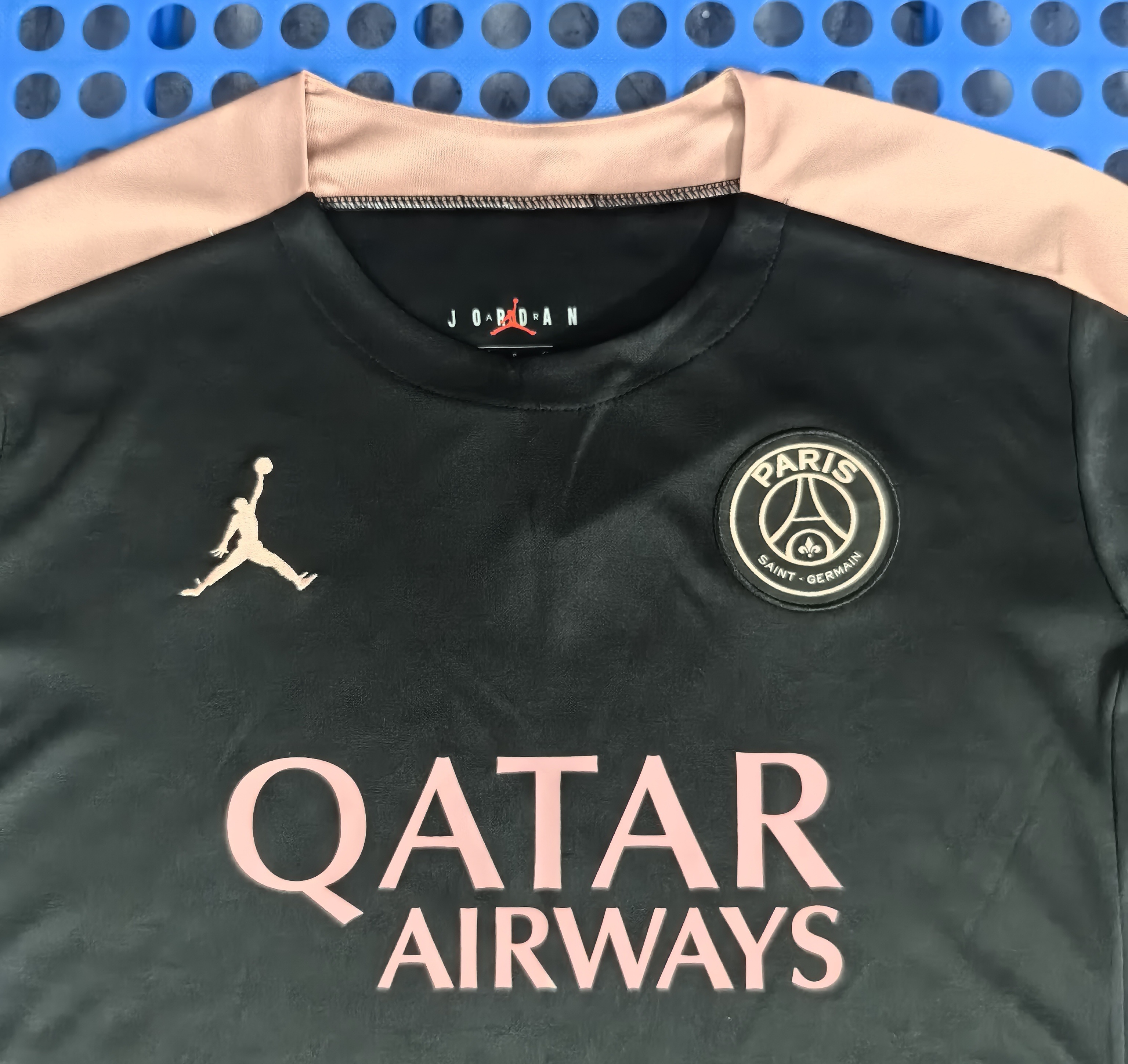 2024-25 Paris Saint-Germain Pre-Match Black-Gold Training Jersey