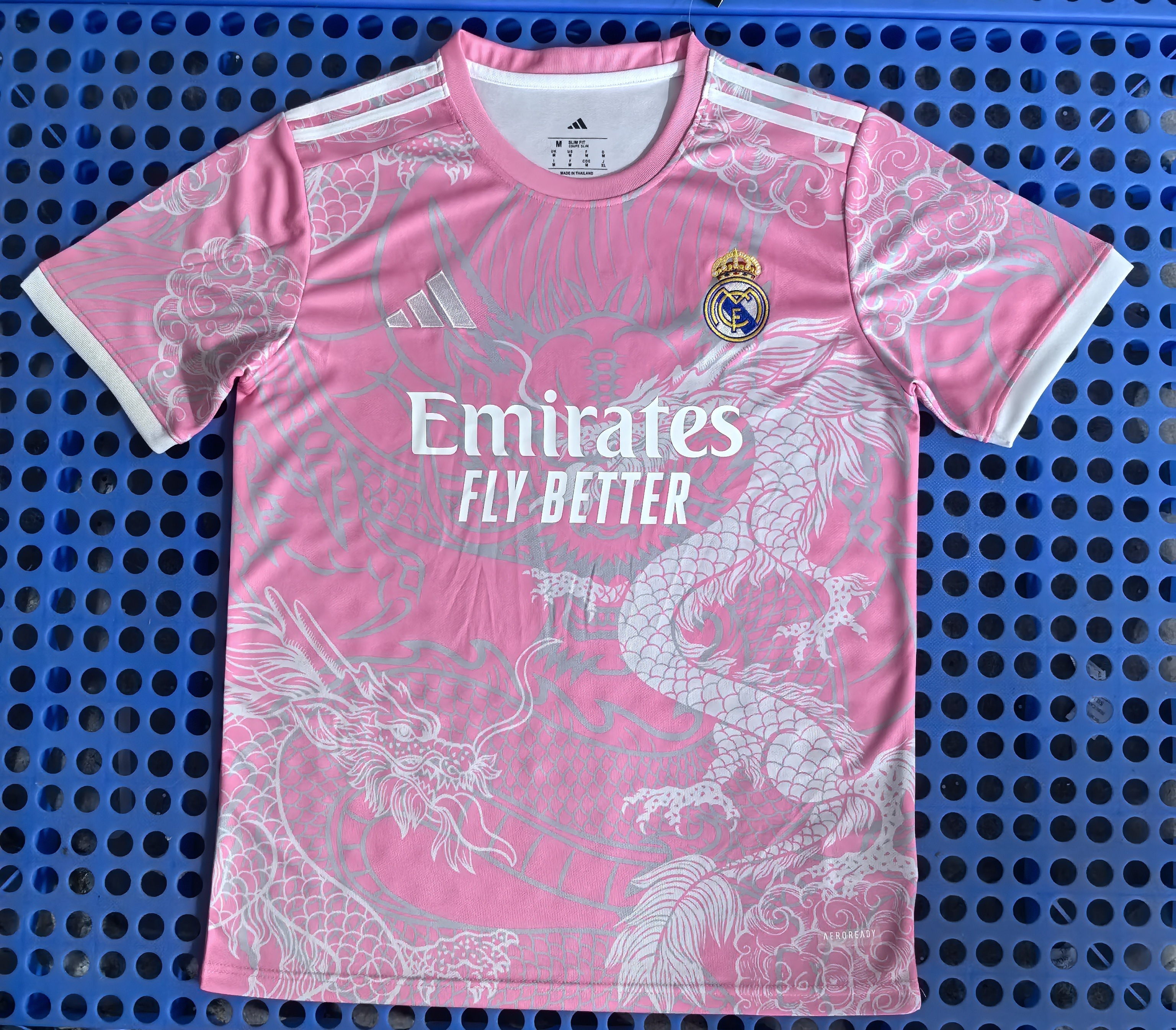25/26 Real Madrid Pink White Dragon Jersey