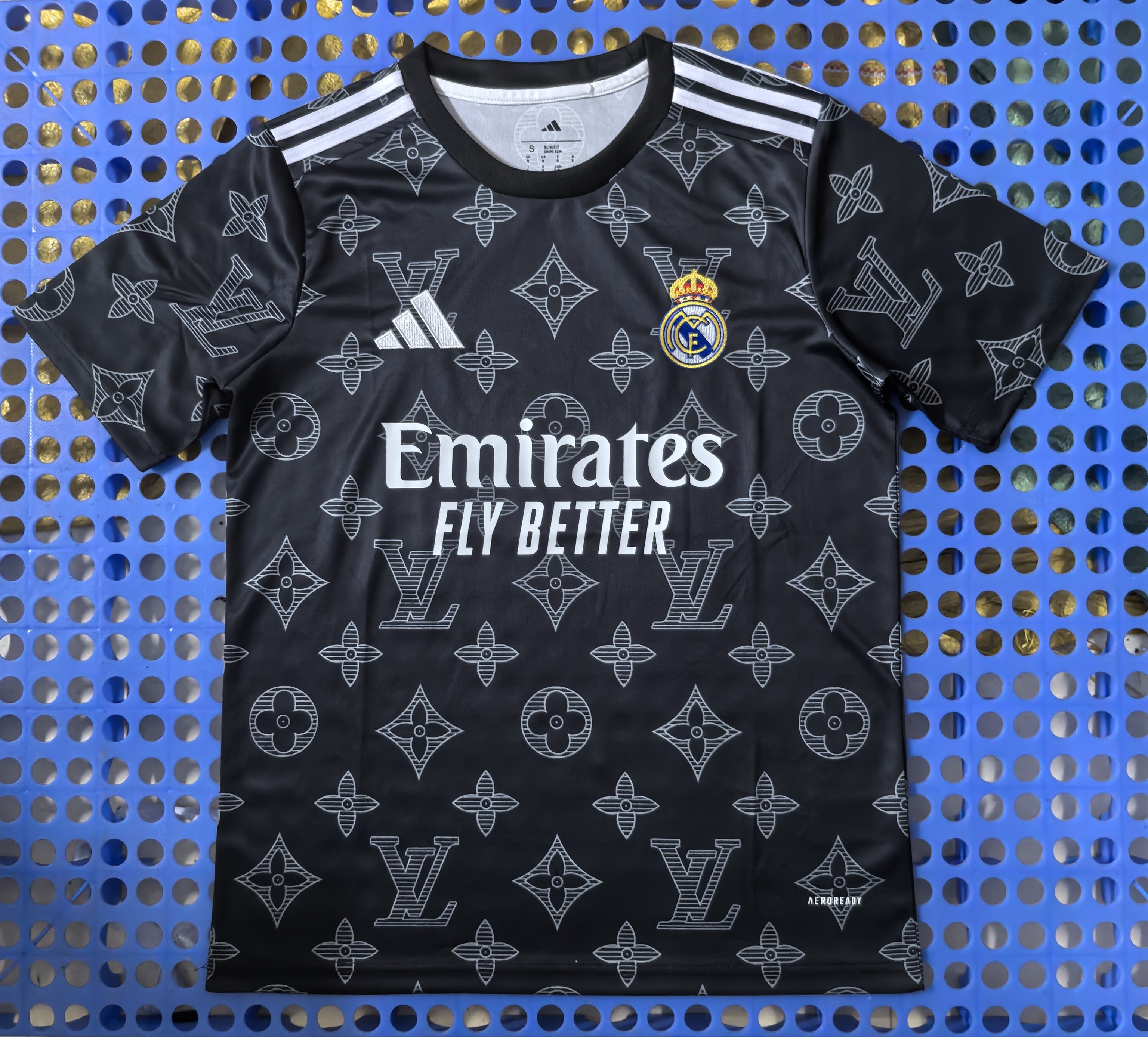 2025 Real Madrid LV Version Special Edition Jersey Black