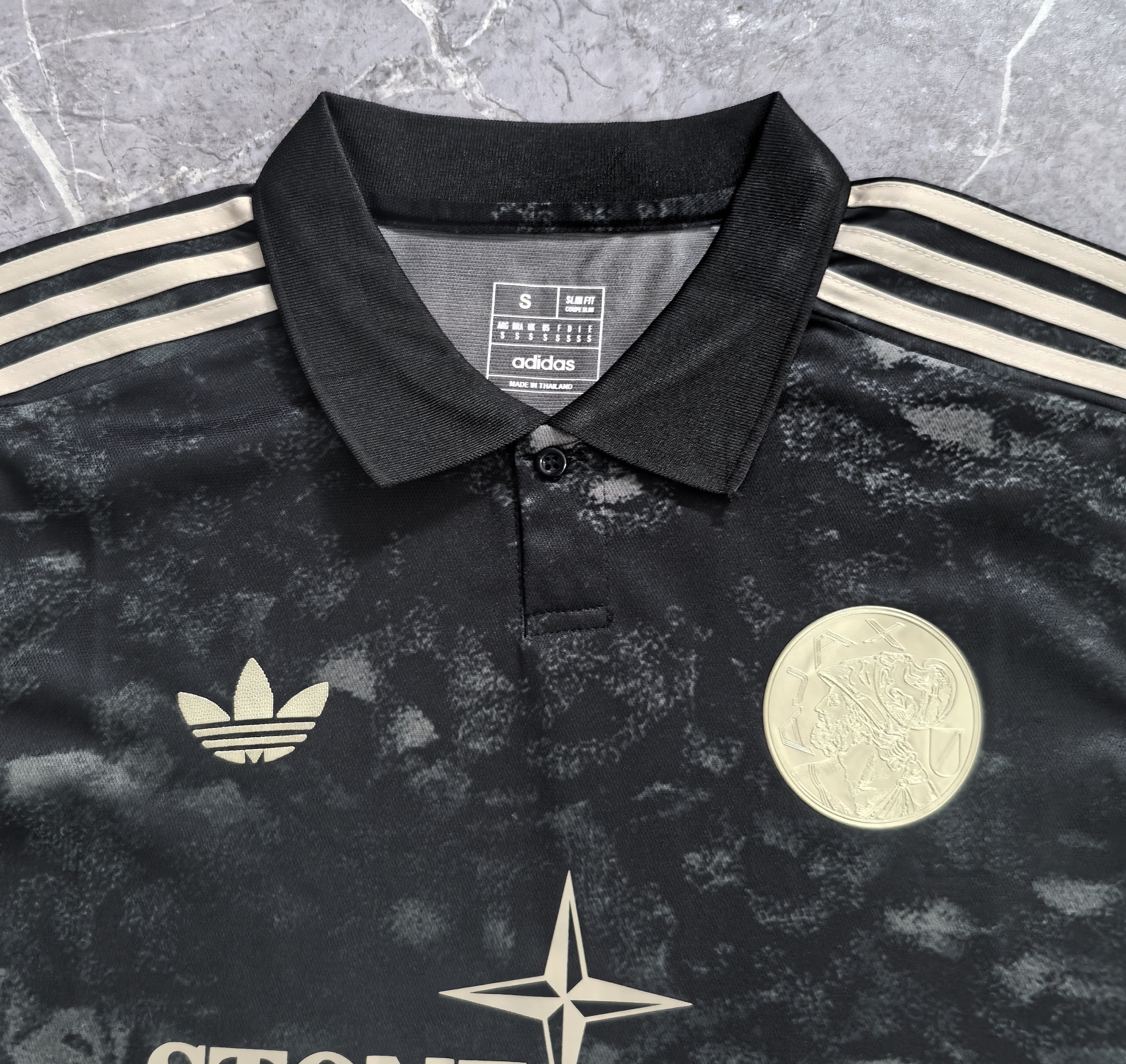 Adidas x Ajax Black Polo Shirt