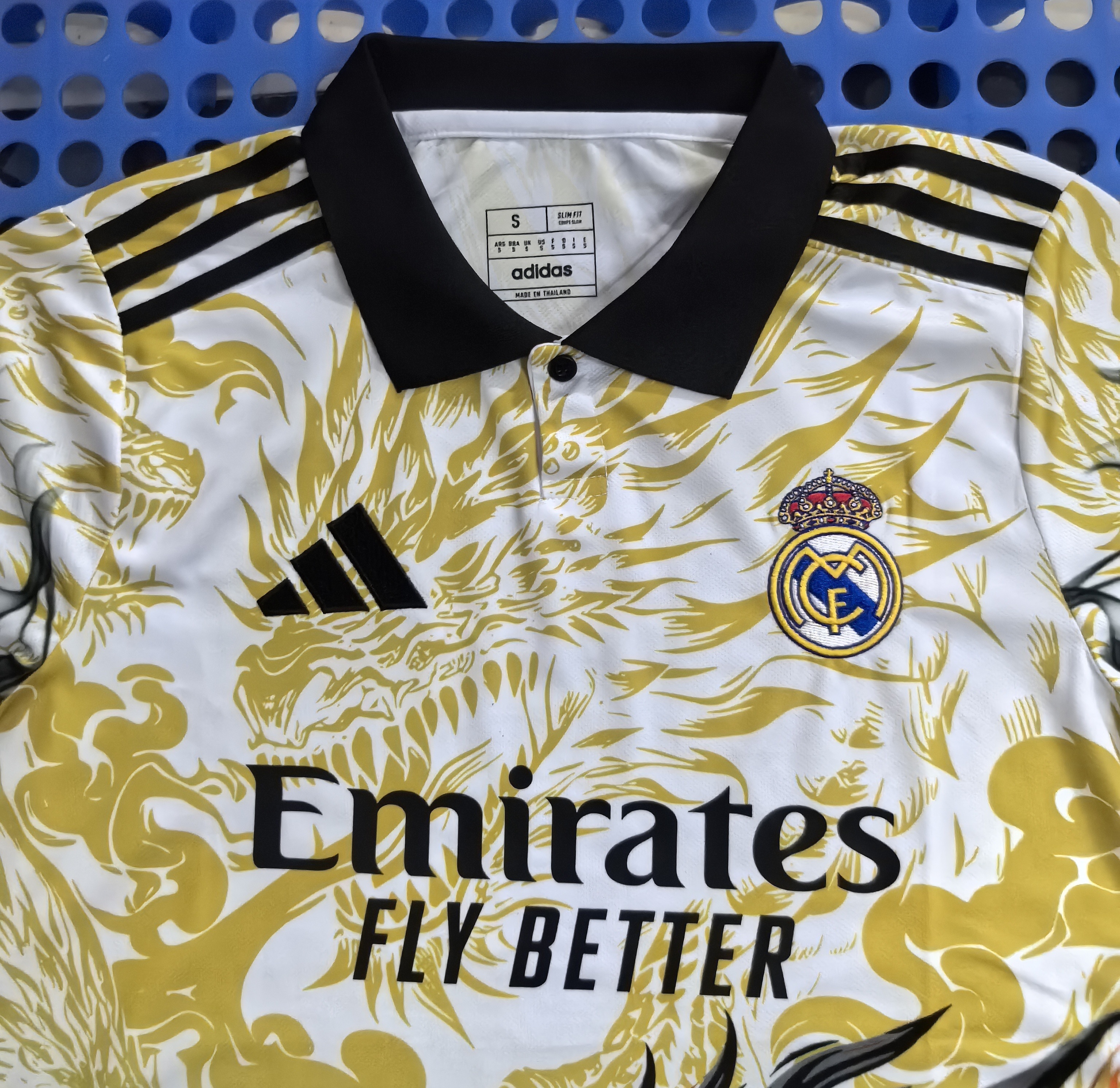 2024 Real Madrid Dragon Special Edition Jersey Yellow