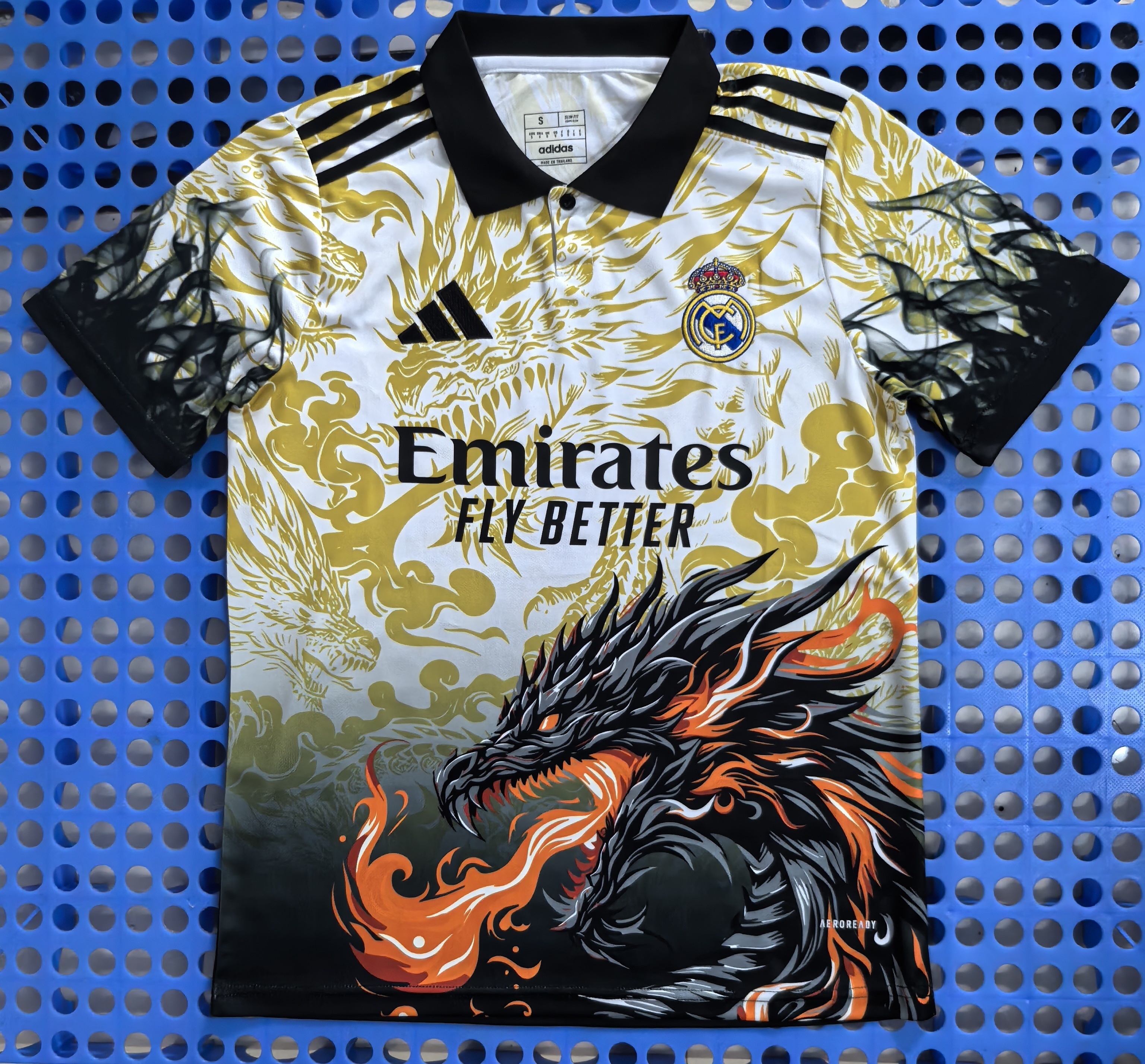2024 Real Madrid Dragon Special Edition Jersey Yellow