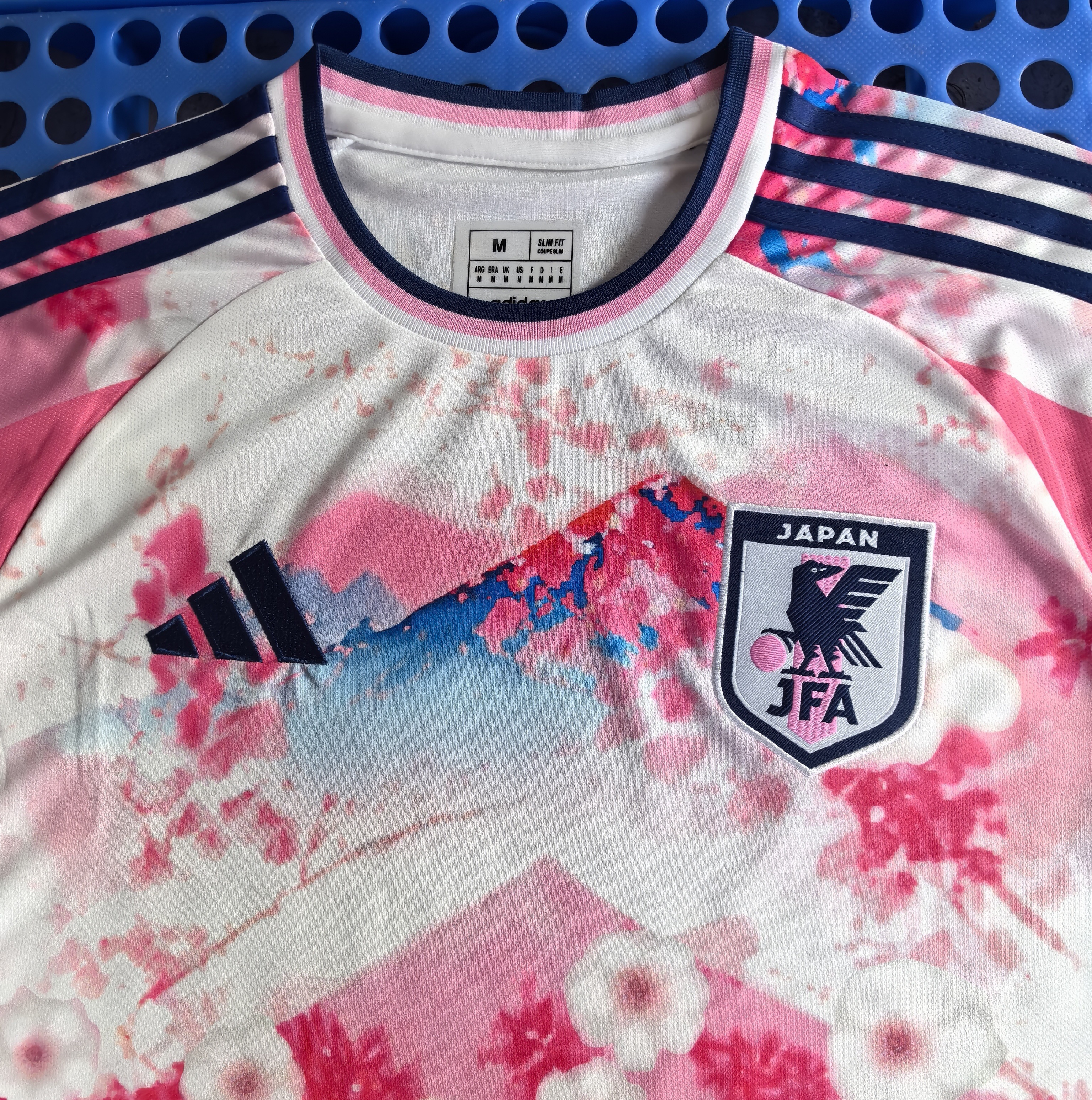 Japan National Football Team Sakura Jersey Red and White