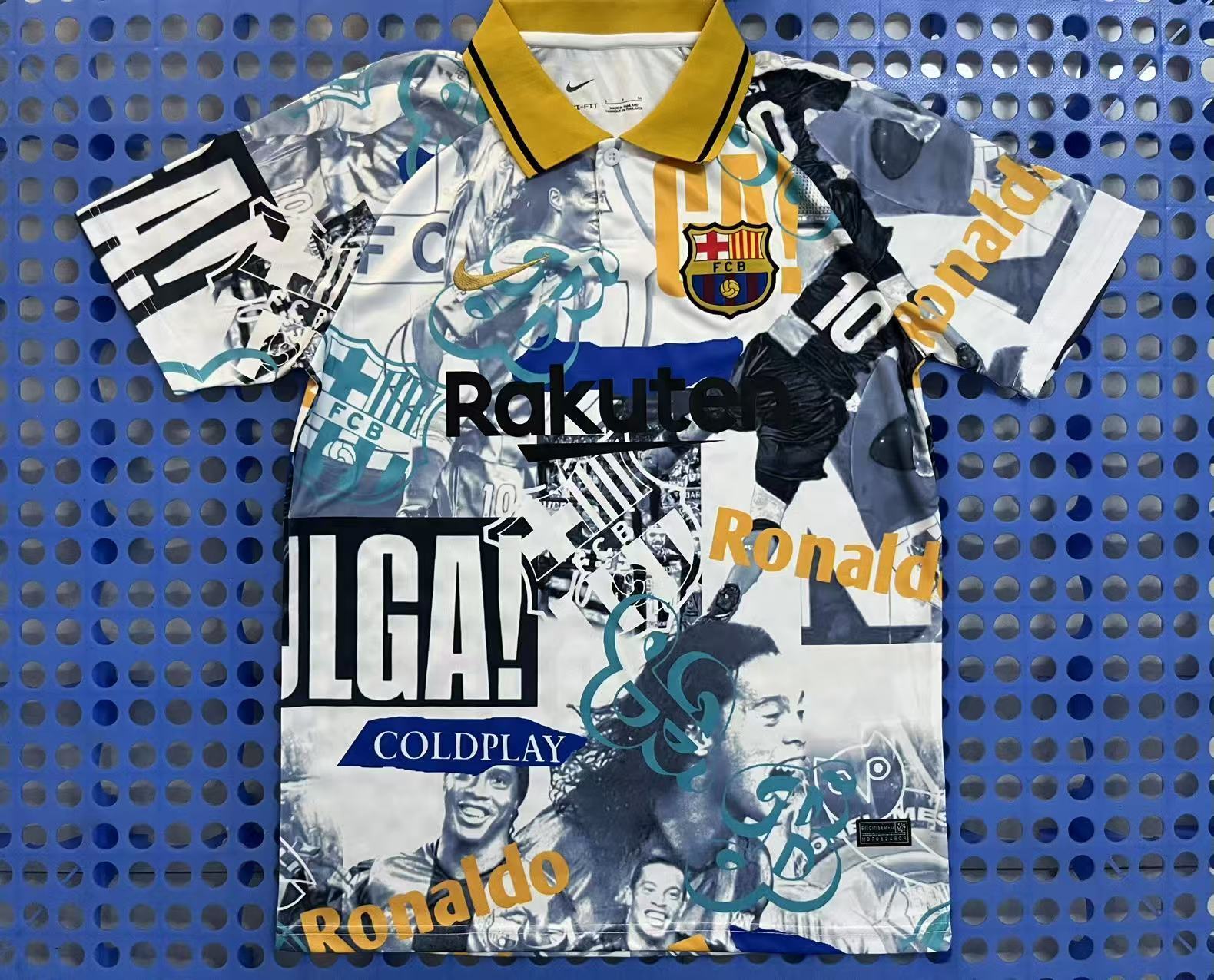 2025 Barcelona Graphic Print Football Jersey