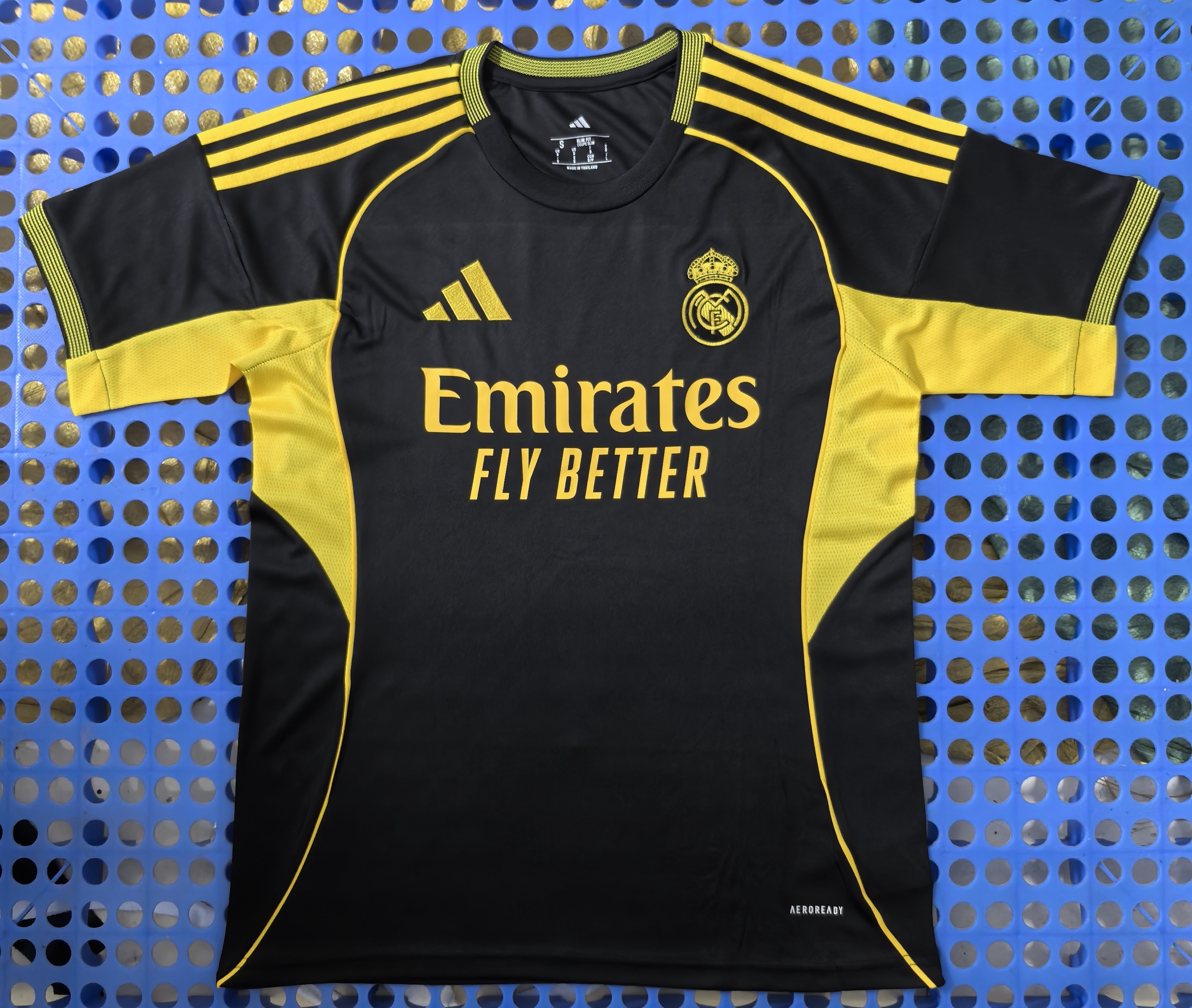 2025 Real Madrid Special Edition Jersey Yellow and Black
