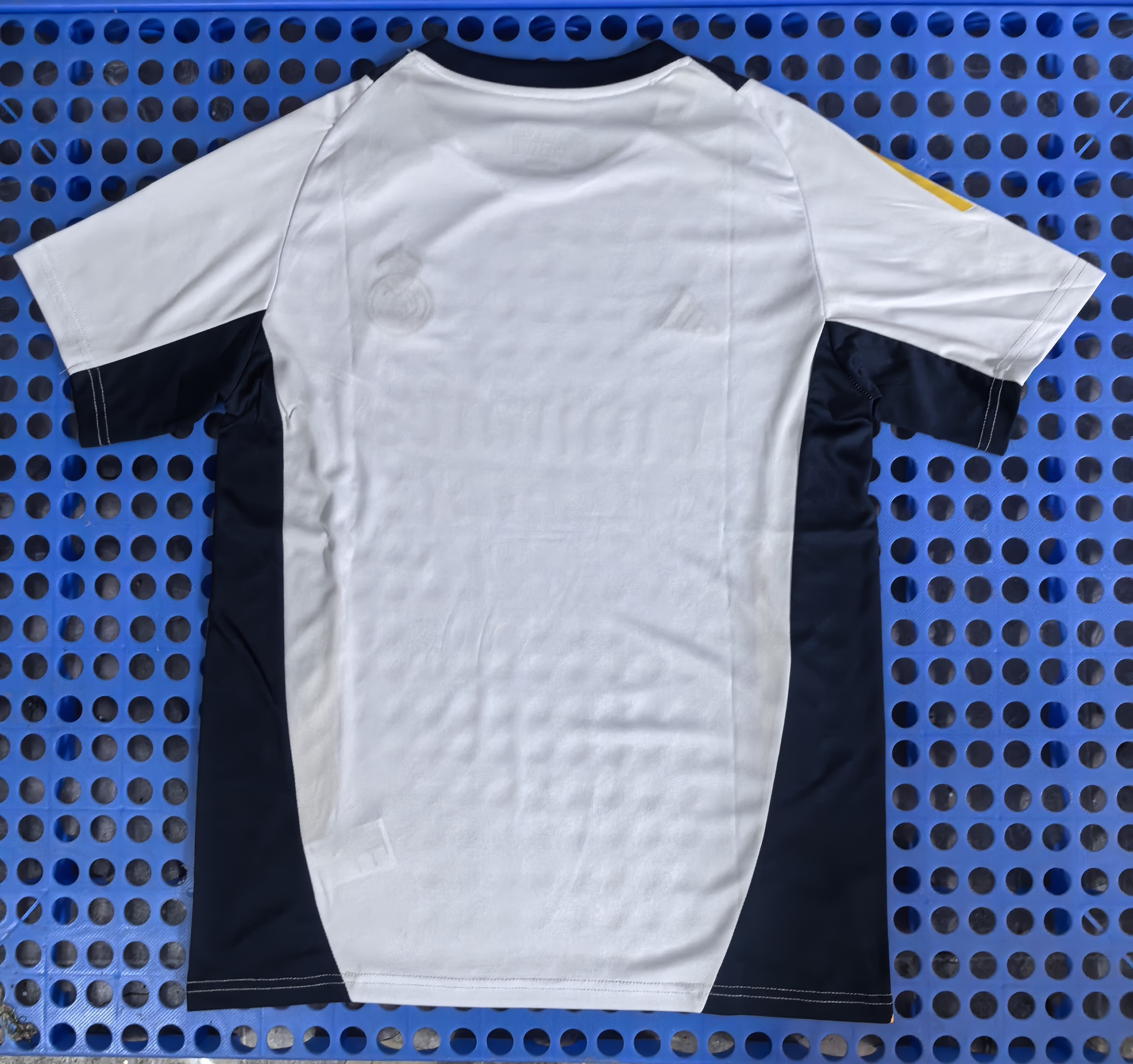 2025 Real Madrid Adidas Pre-match Training  Football Jersey White and Orange