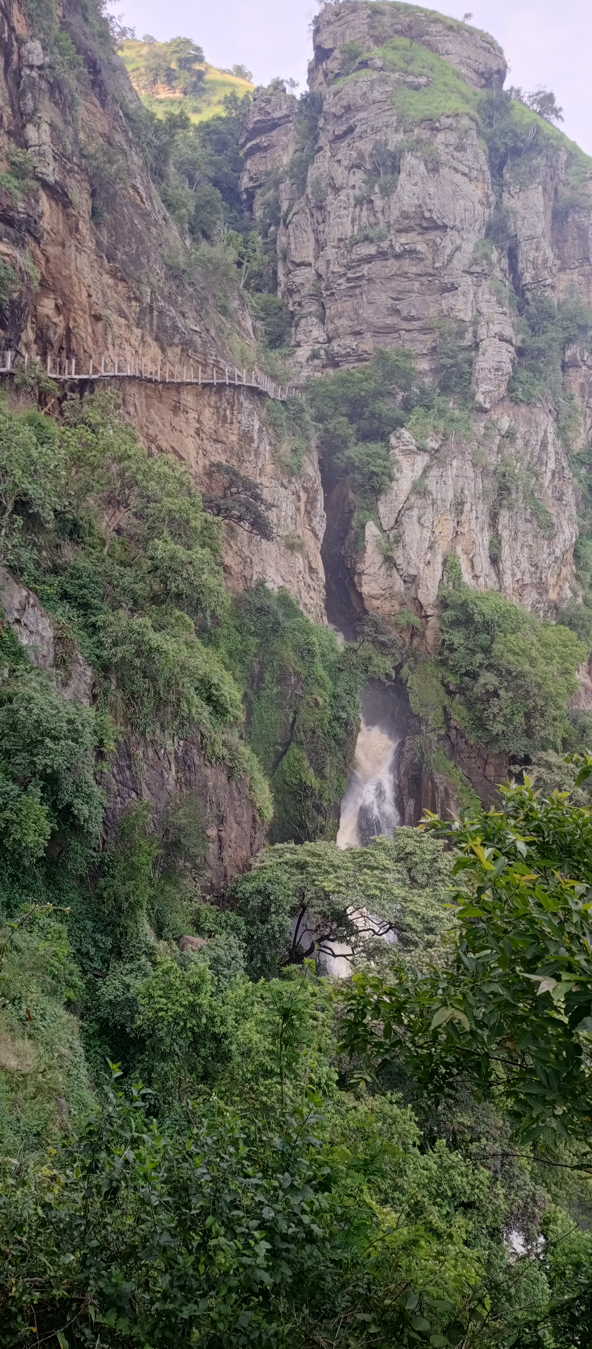 Scenic Mountain Waterfall Trail