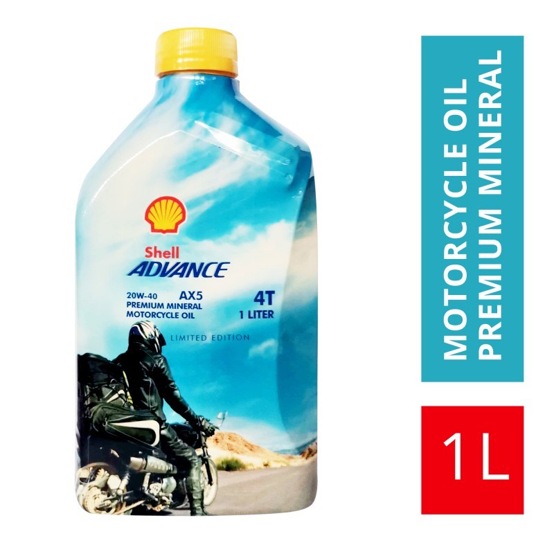 Shell Advance AX5 20W-40 Premium Mineral Motorcycle Oil