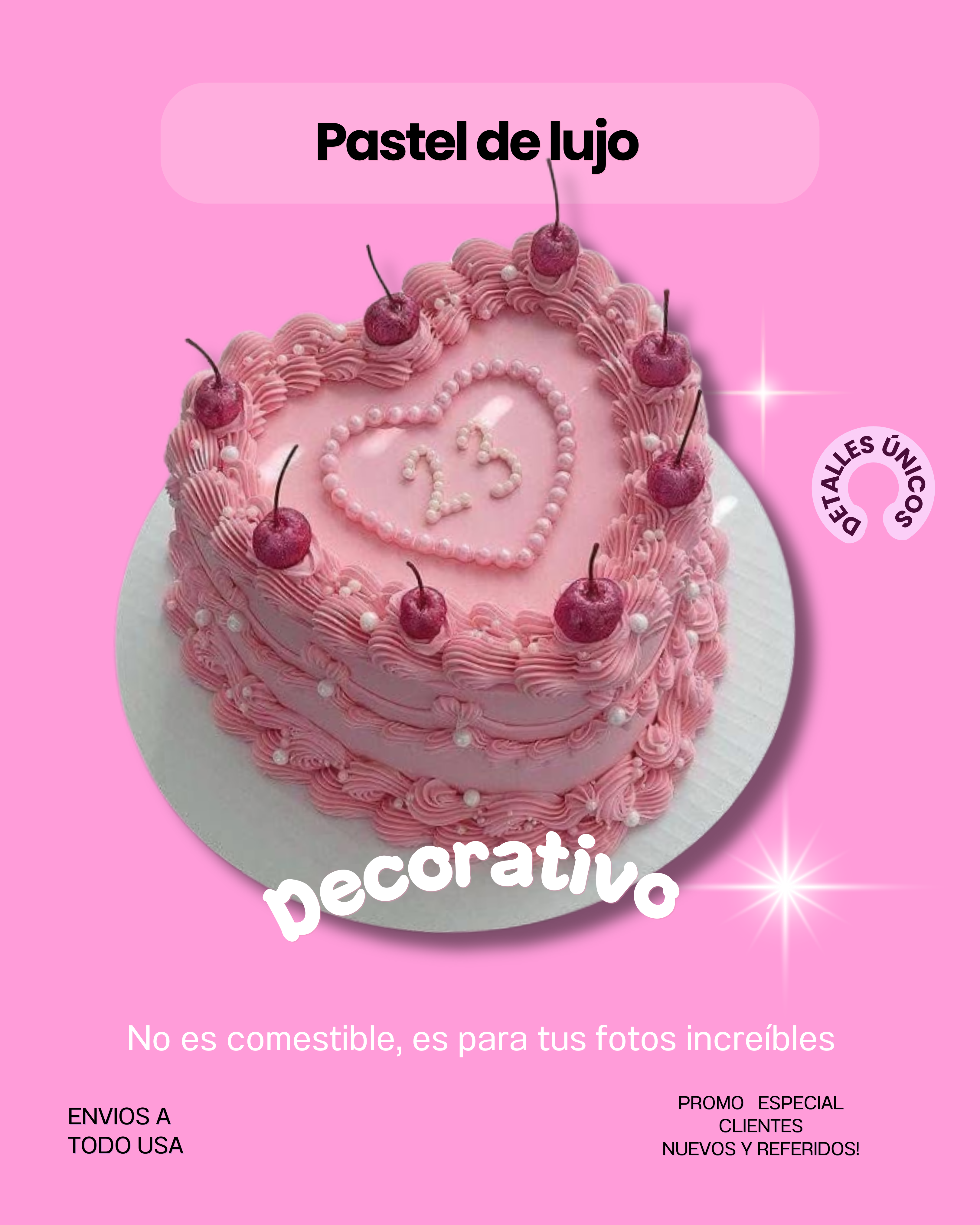 Pastel de lujo (falso) 