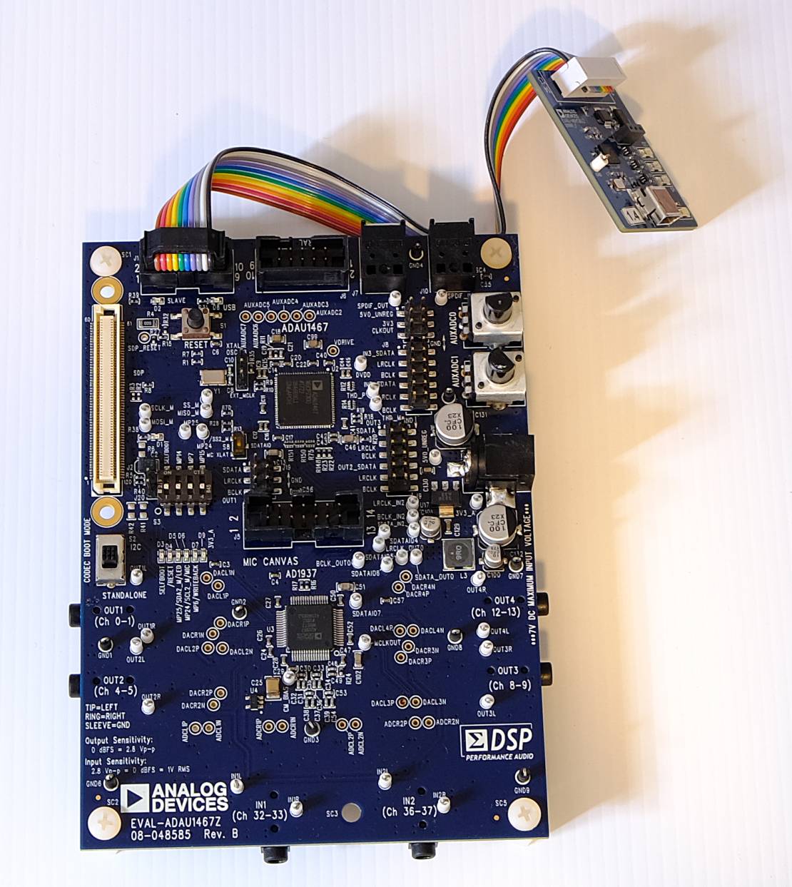 ADAU1467WBCPZ, Audio Processor, Sigma DSP Evaluation Kit