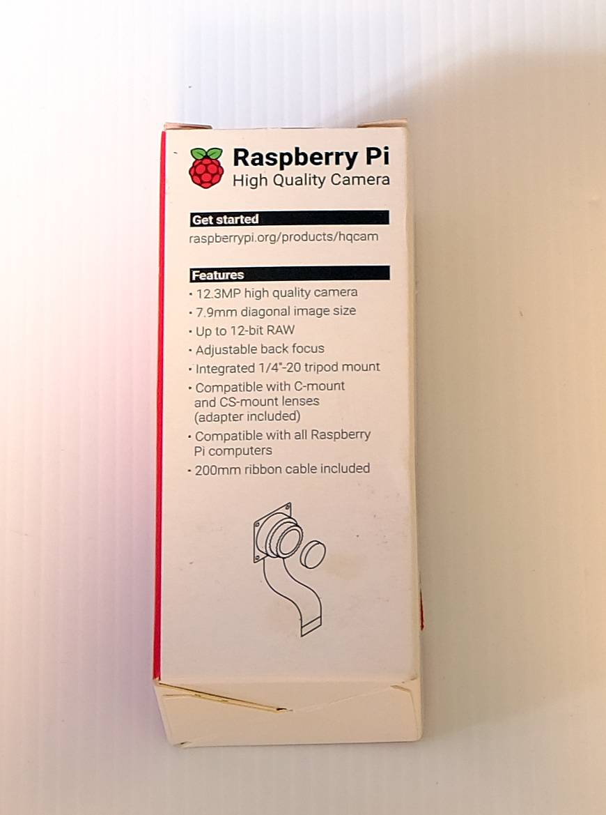 Raspberry Pi, HQ, Camera Module, CSI-2 with 12 Megapixels Resolution