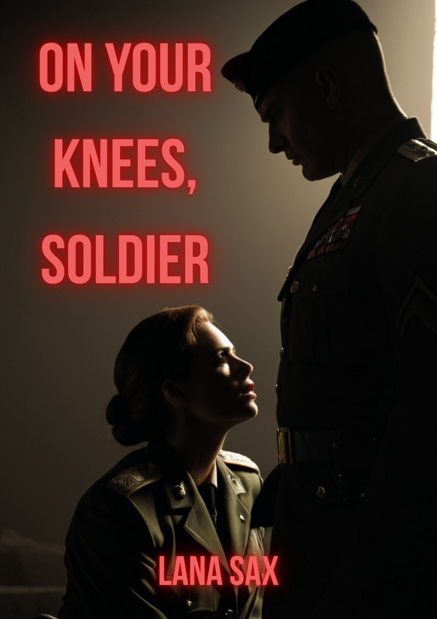 On your knees, soldier