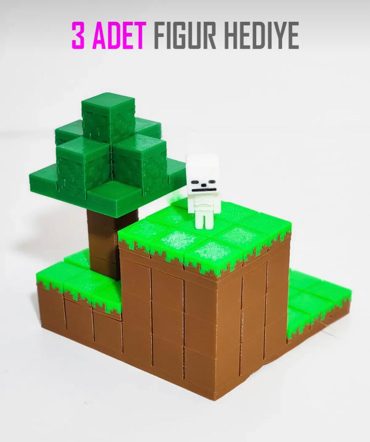 Minecraft Temalı Oyuncak Seti
