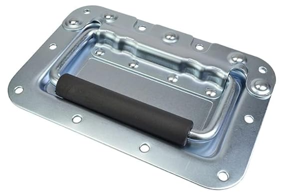 Syncraft Hardware Flight Case Recessed Spring Handle Chrome Finish/Transit Box/Tool Box Accessory/Musical Instrument case (Medium Handle SH-H000)