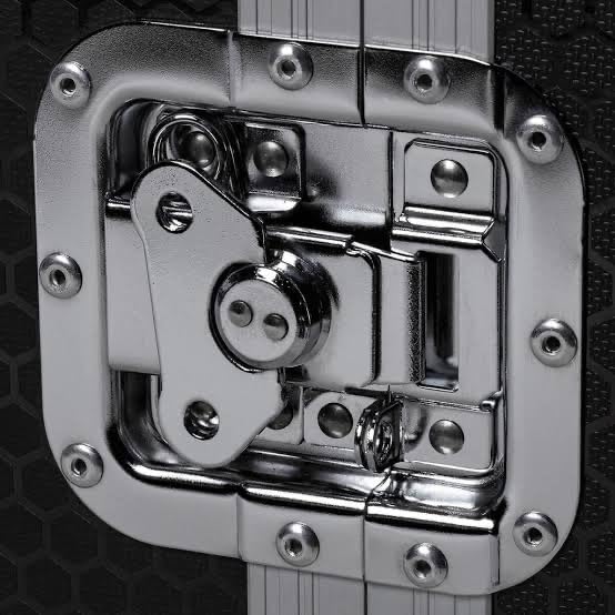 Syncraft Medium Butterfly Latch Lock – Chrome Plated Steel Latch for Flight Cases, Equipment & Toolbox Security 112mm×105 mm (Medium Lock SH-L007)