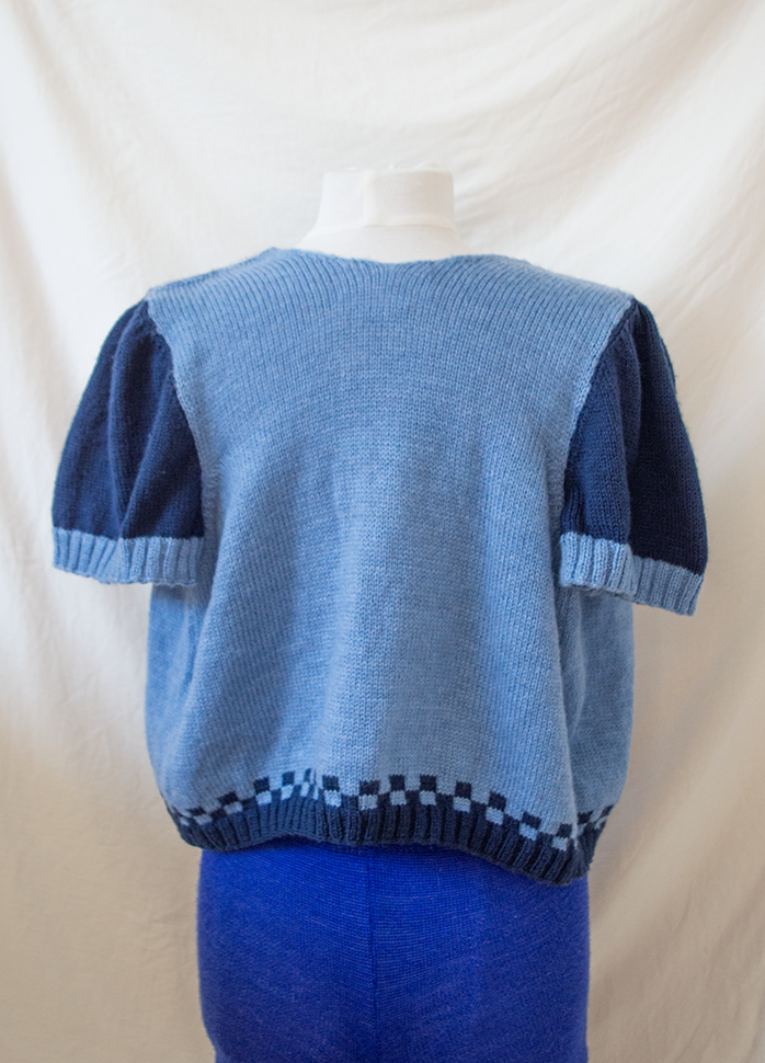 Blue tie-front Cardigan