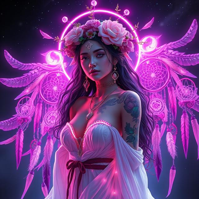 Celestial Bohemian Goddess Image