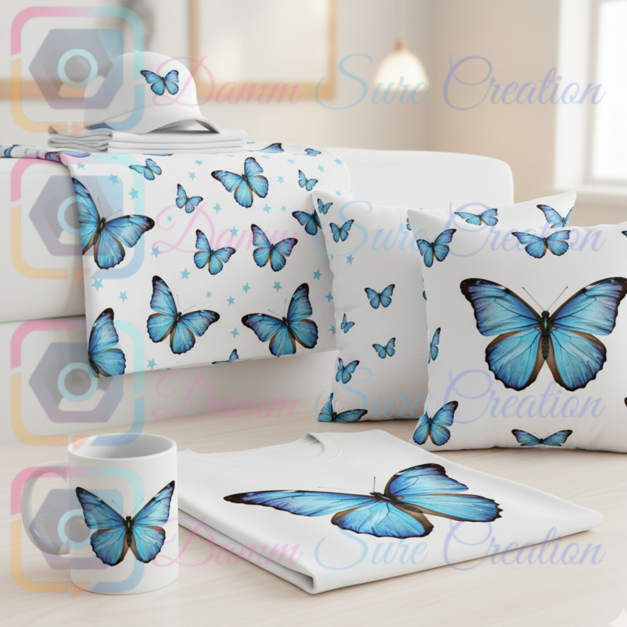 Blue Morph Butterfly Wall Art