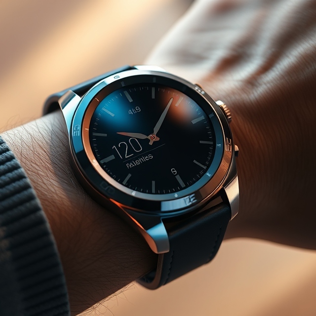 Modern Stainless Steel Wristwatch image