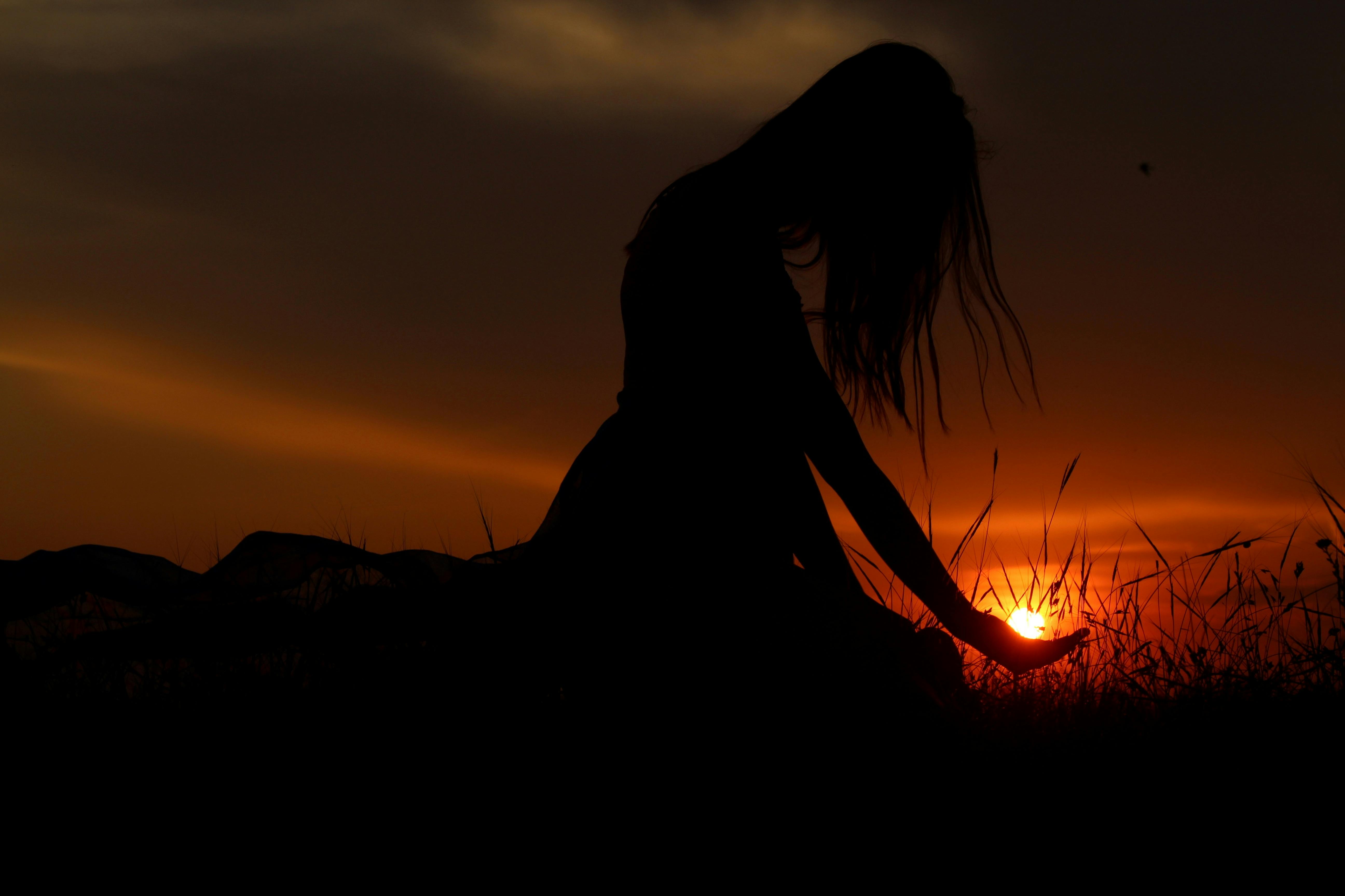 Sunset Silhouette Wall Image