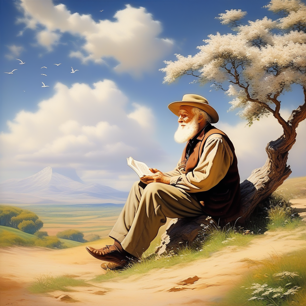 Vintage Outdoors man Portrait Image
