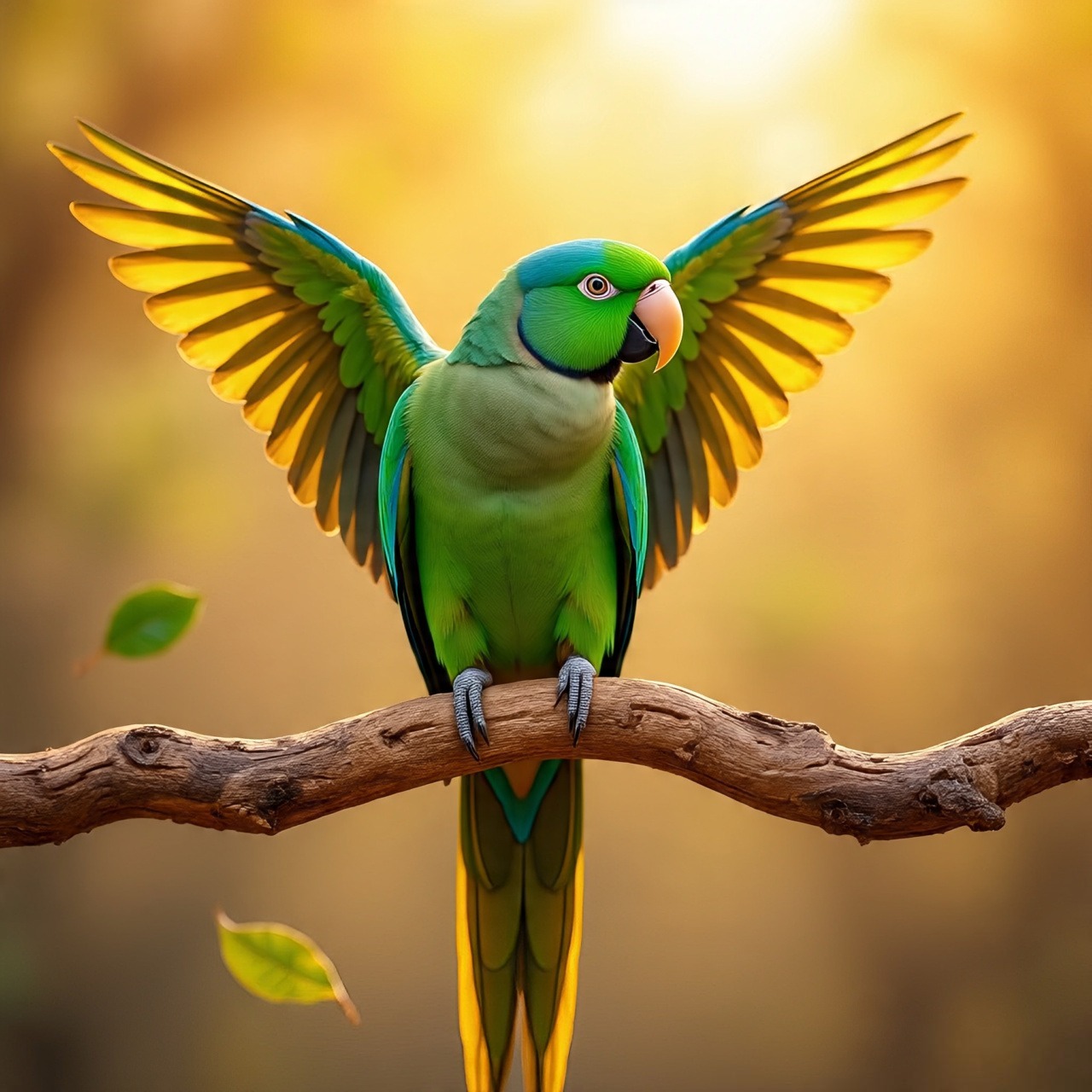 Green Parrot Image