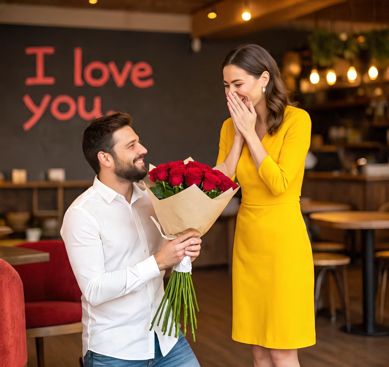 A Boy Propose her Girlfriend